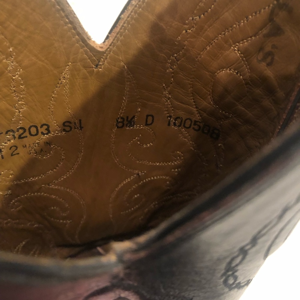 Authentic Lucchese Cowboy Boots (Buffalo Skin) View 5